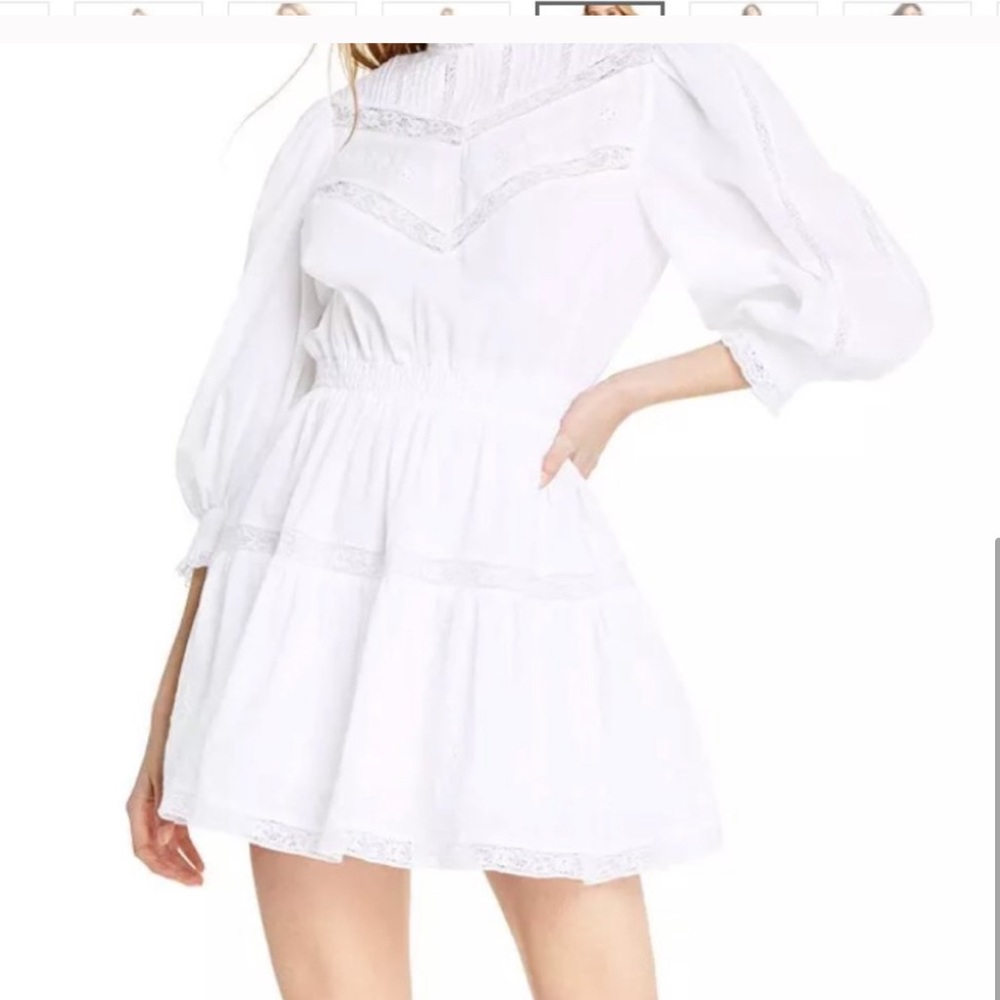 NWT LoveShackFancy x Target Talulah Pintuck Dress - Picture 6 of 8